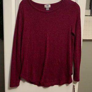 Old Navy burgundy sweater top